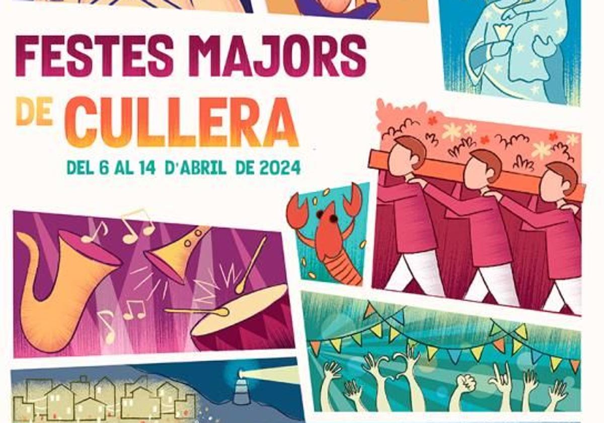 Cartel de las fiestas mayores de Cullera 2024.