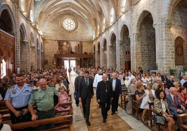 Un instante de la celebración del día de San Francisco de Borja.