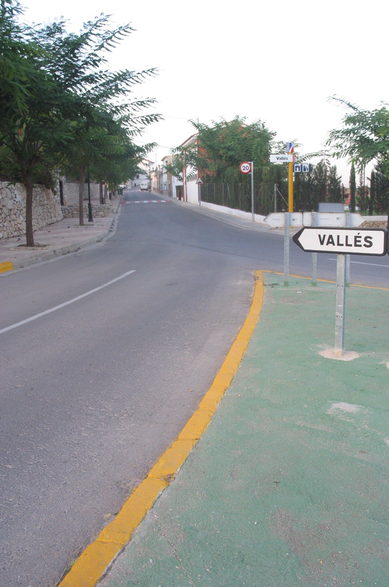 Entrada al municipio de Vallés.