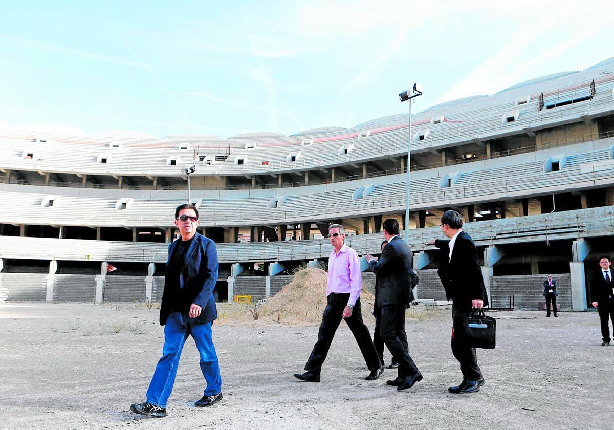 Peter Lim, en el nuevo Mestalla.