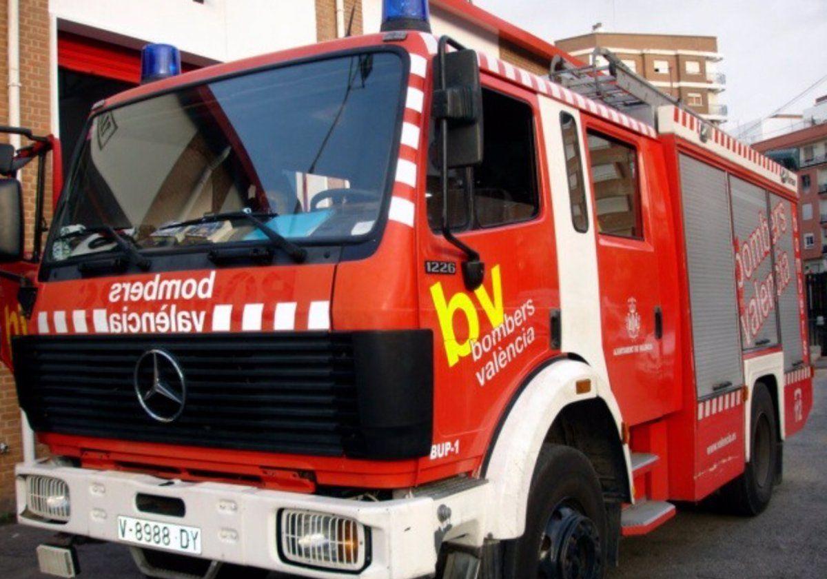 Un camión de bomberos en una imagen de archivo.