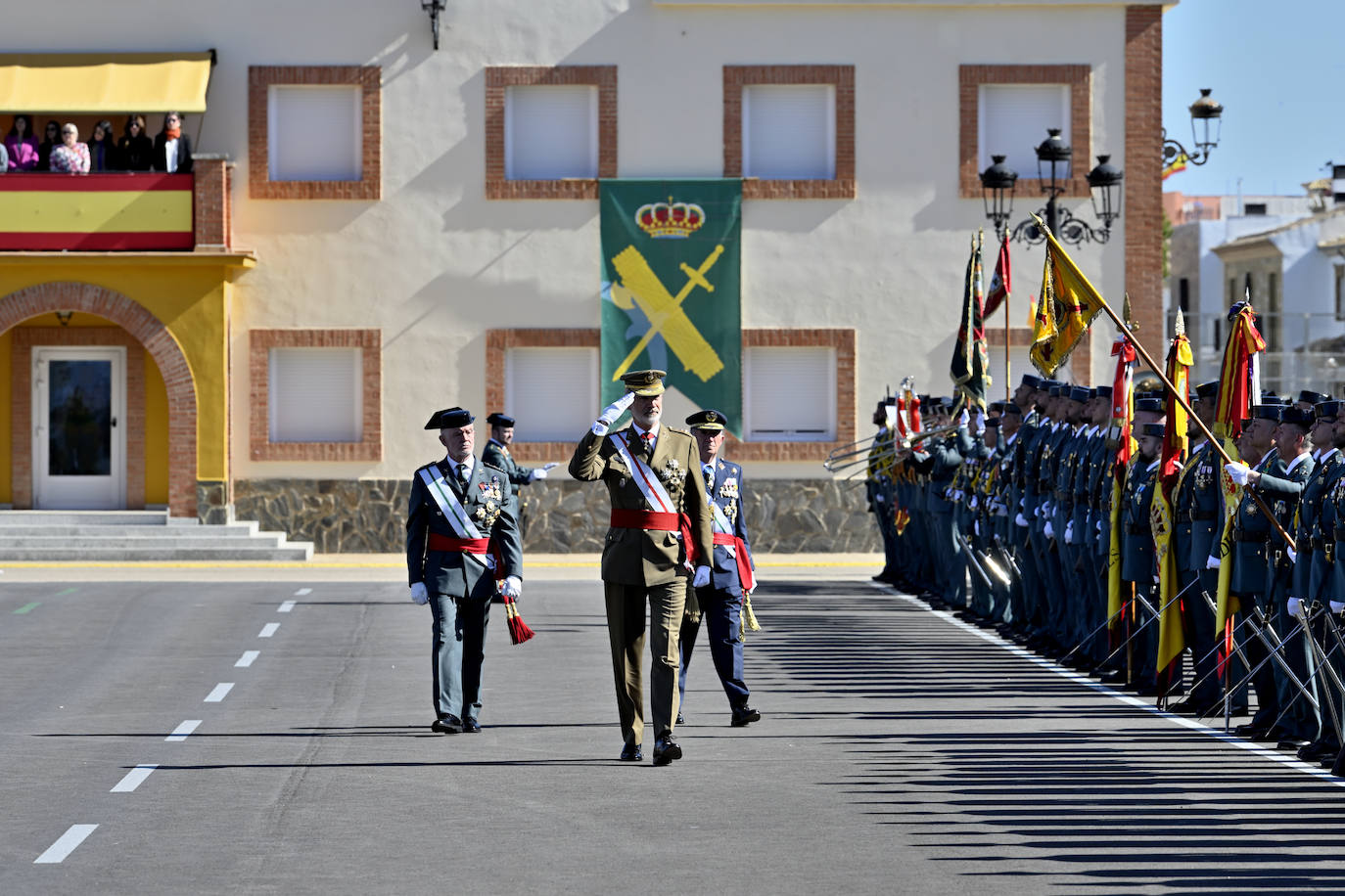 Felipe VI preside en Baeza la jura de bandera con la mayor promoción femenina