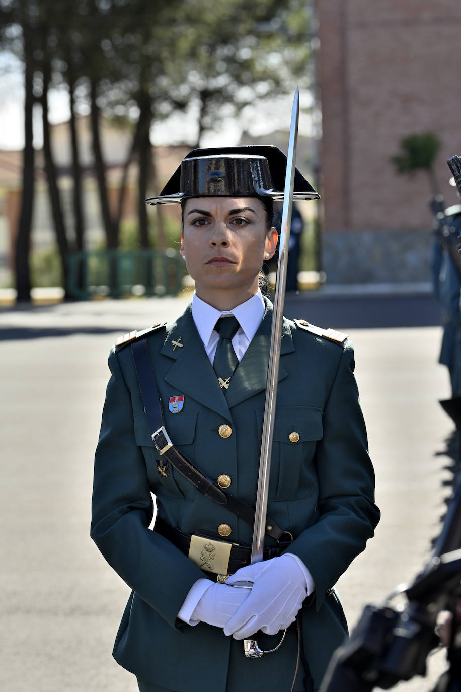 Felipe VI preside en Baeza la jura de bandera con la mayor promoción femenina