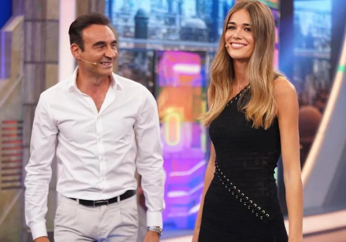 Enrique Ponce y Ana Soria en 'El Hormiguero', su primera aparición pública en un programa de televisión como pareja.