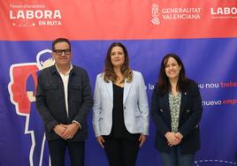 José Cabanes, Marisa Mezquita y Lorena Silvent.