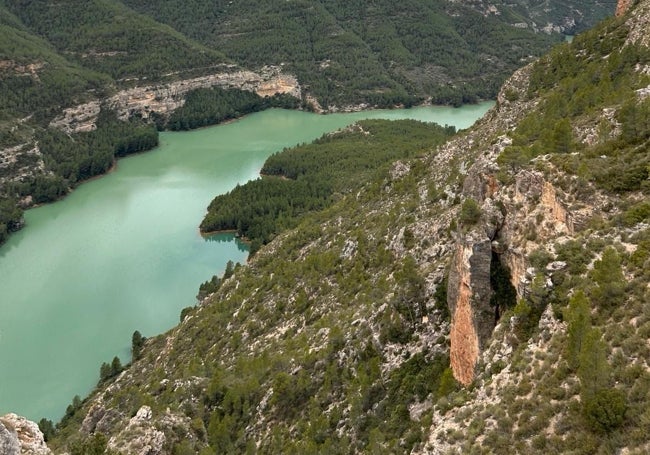 Vistas del Jíúcar desde uno de los desfiladeros.