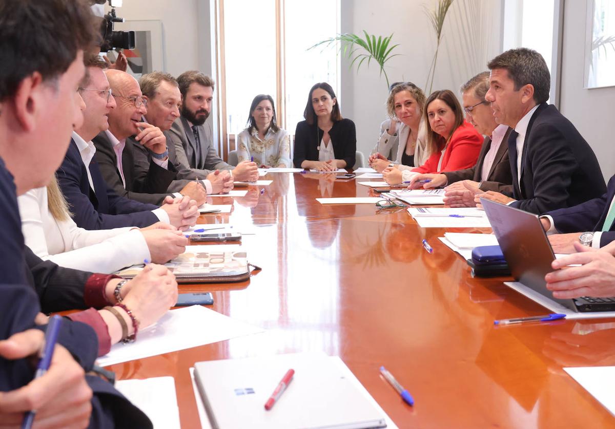 Carlos Mazón, durante la Mesa de Participación celebrada en Alicante.