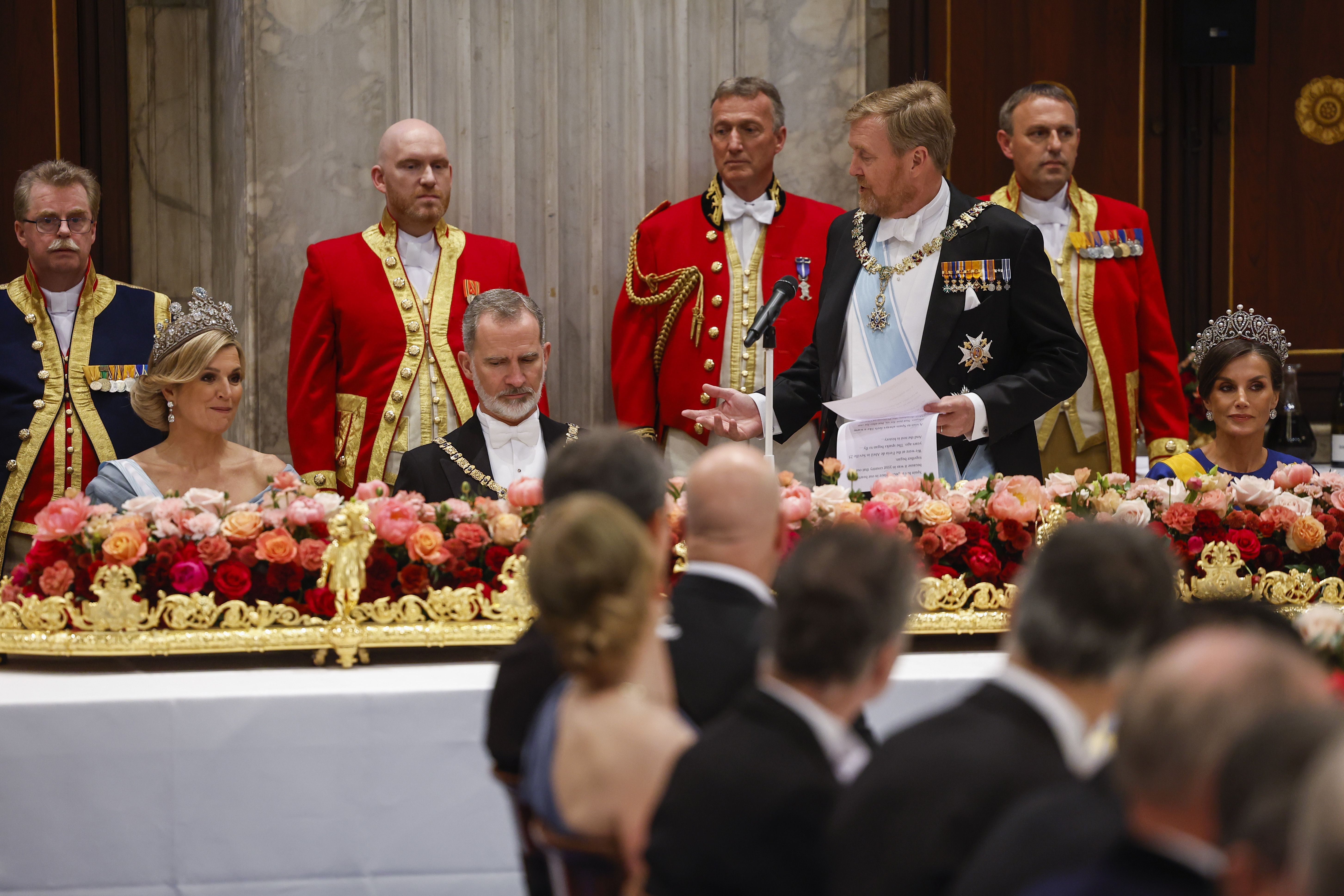 La elegante cena a la que han acudido los Reyes en Países Bajos