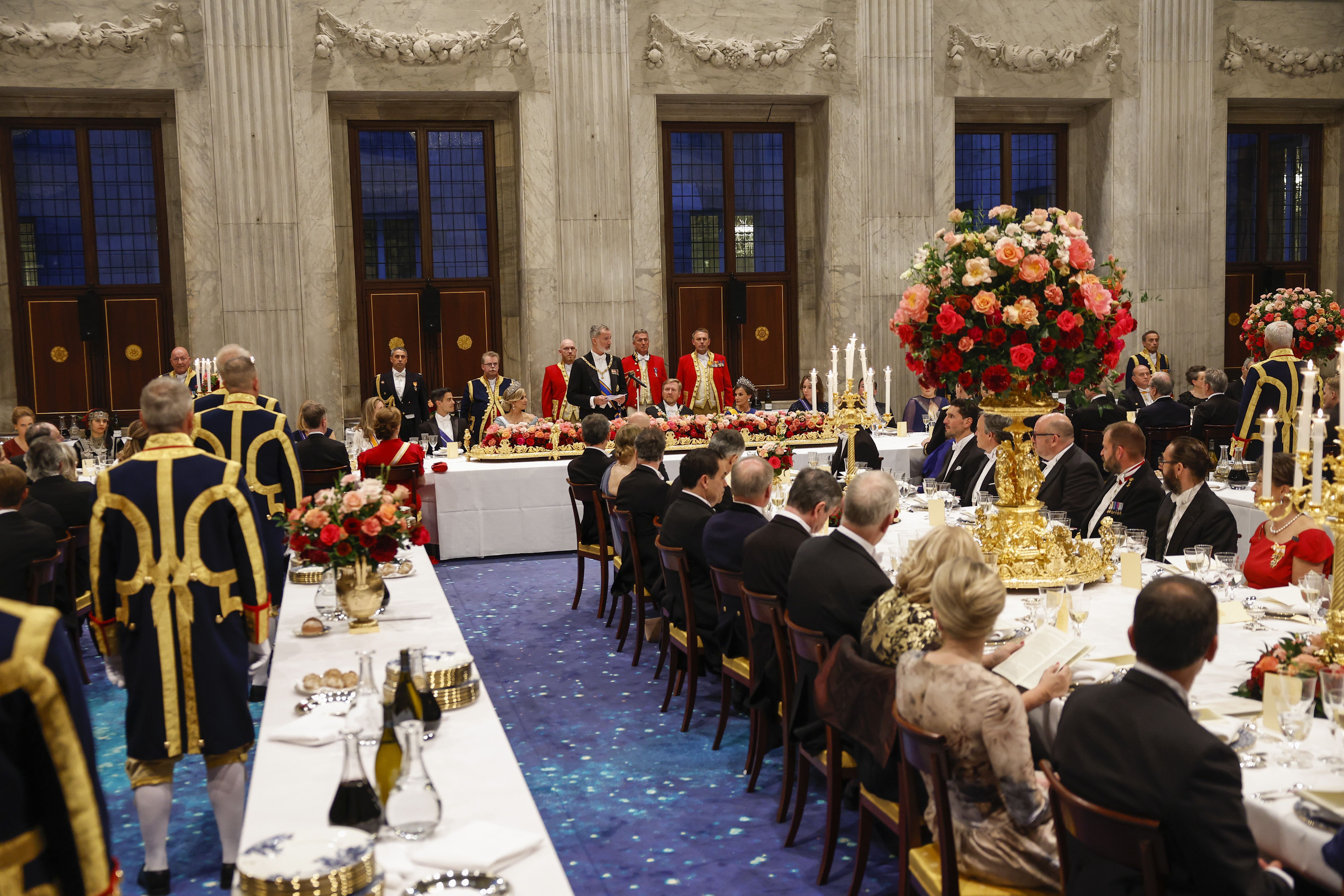 La elegante cena a la que han acudido los Reyes en Países Bajos