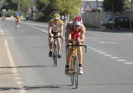 Una prueba ciclista en un Ironman, en una imagen de archivo.