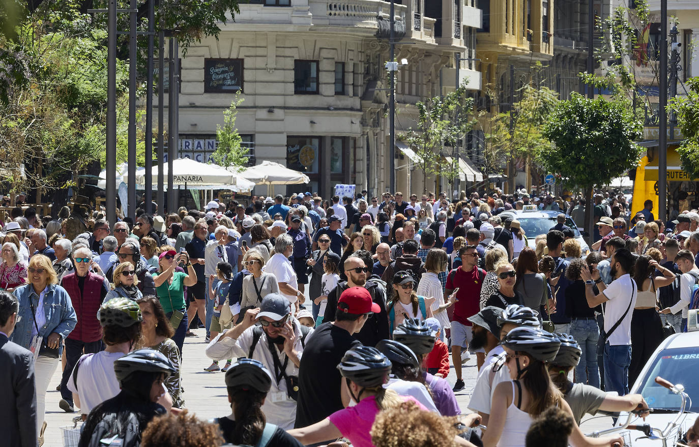 Desembarco de turistas en Valencia