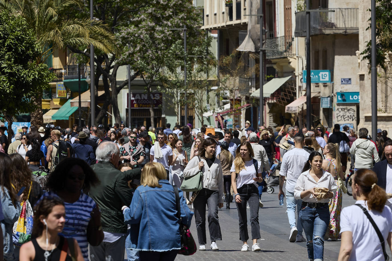 Desembarco de turistas en Valencia