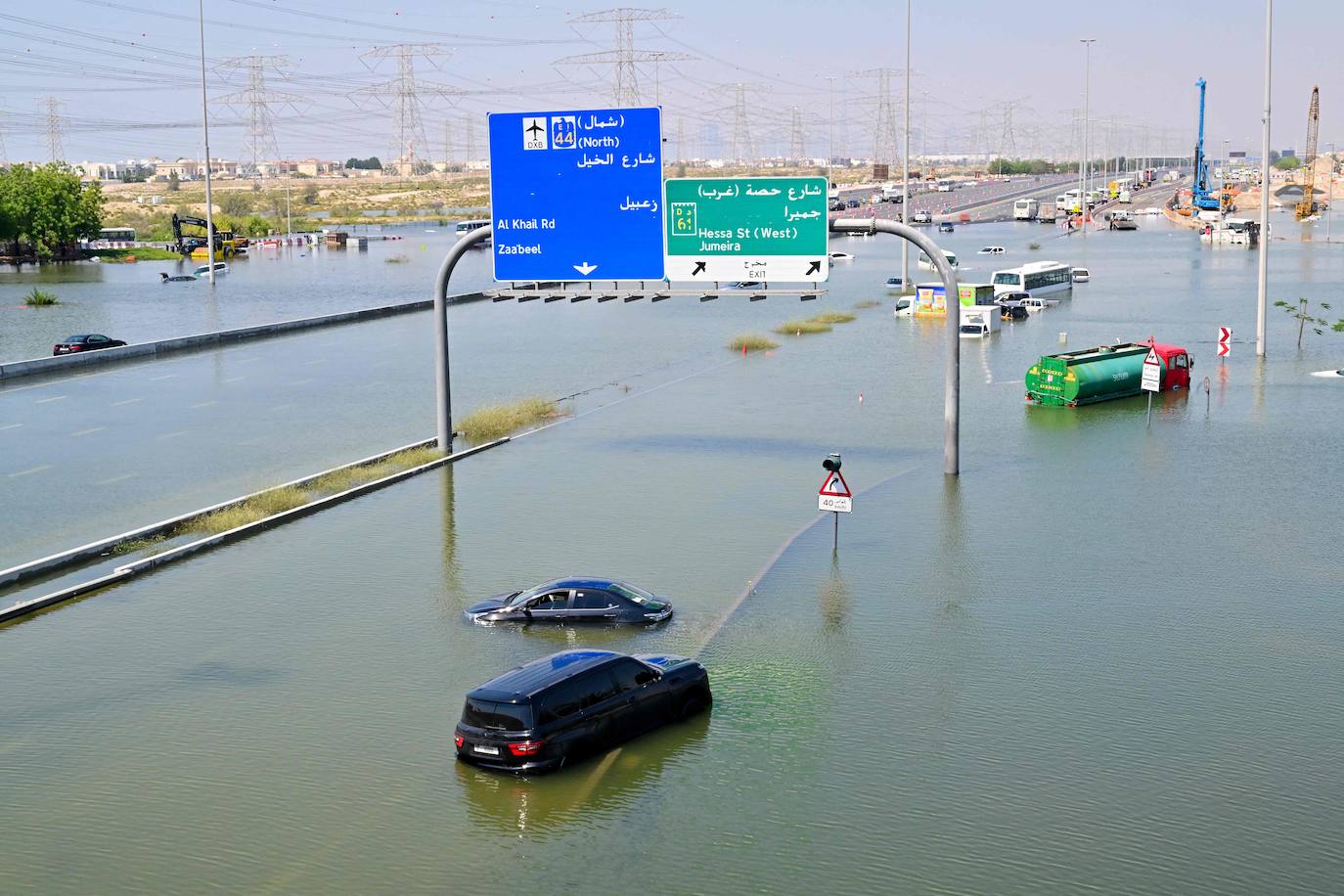 Las impactantes imágenes que han dejado las tormentas en Dubái