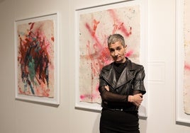 La artista Rebeca Plana, en su nueva exposición 'Untdelemn' en la Fundación Chirivella Soriano.