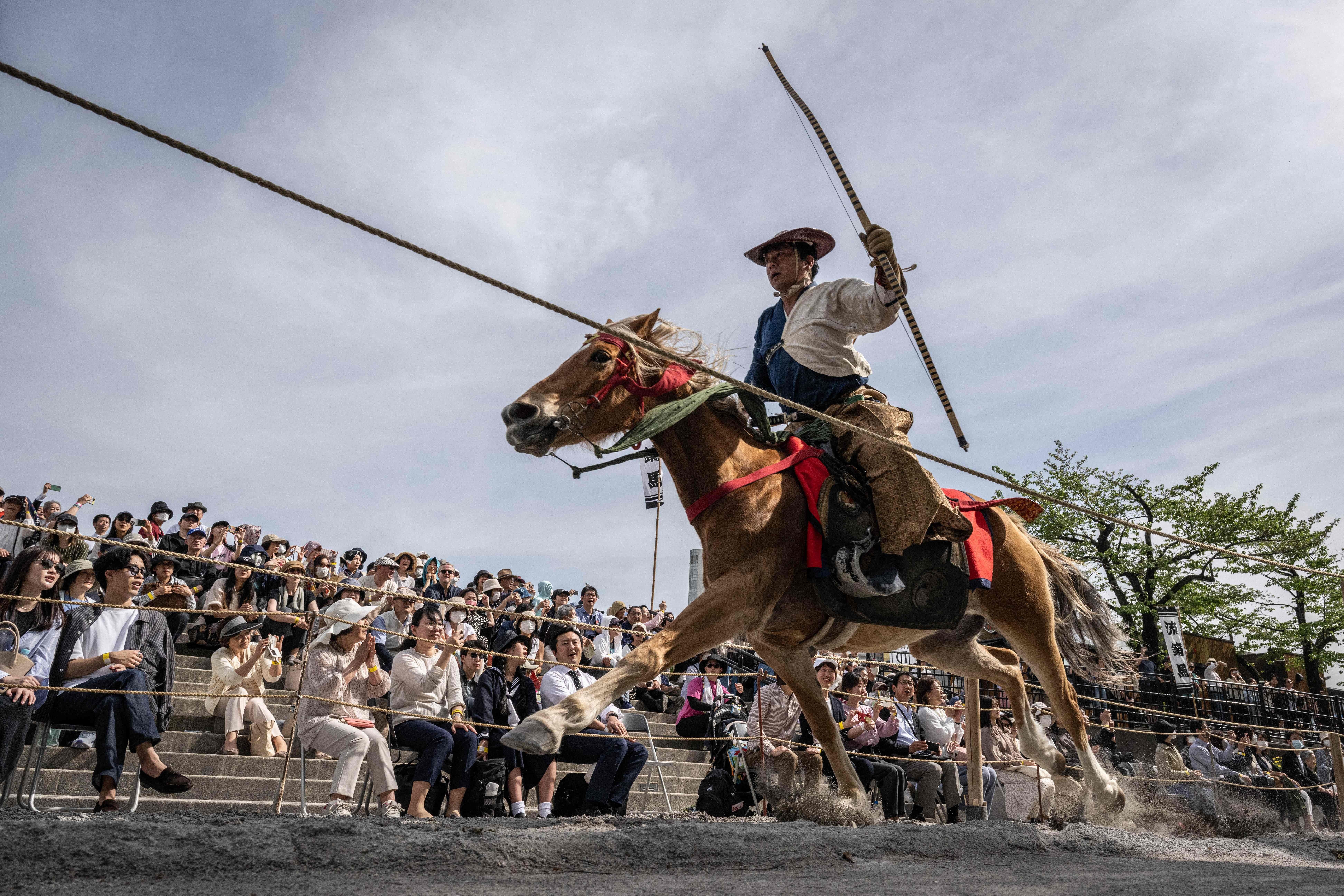 Yabusame, el ancestral tiro con arco a caballo de Japón