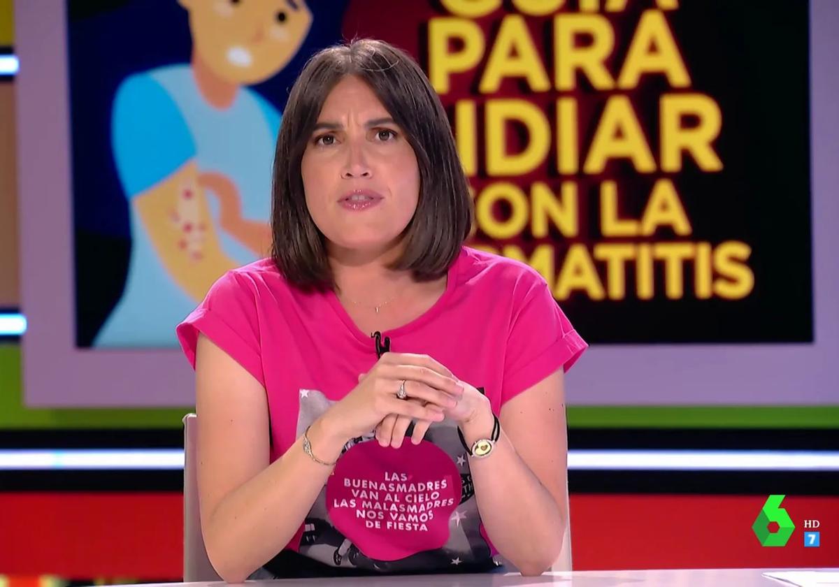 La nutricionista Boticaria García durante una de sus intervenciones ne televisión.