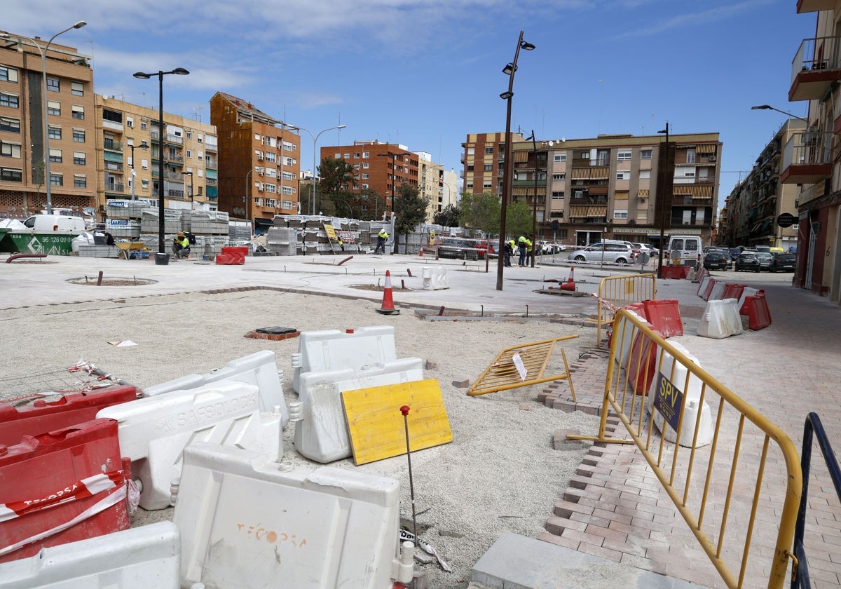 Zona próxima a la calle Felipe de Gauna, en el Cabanyal, donde proyecta un aparcamiento en altura.