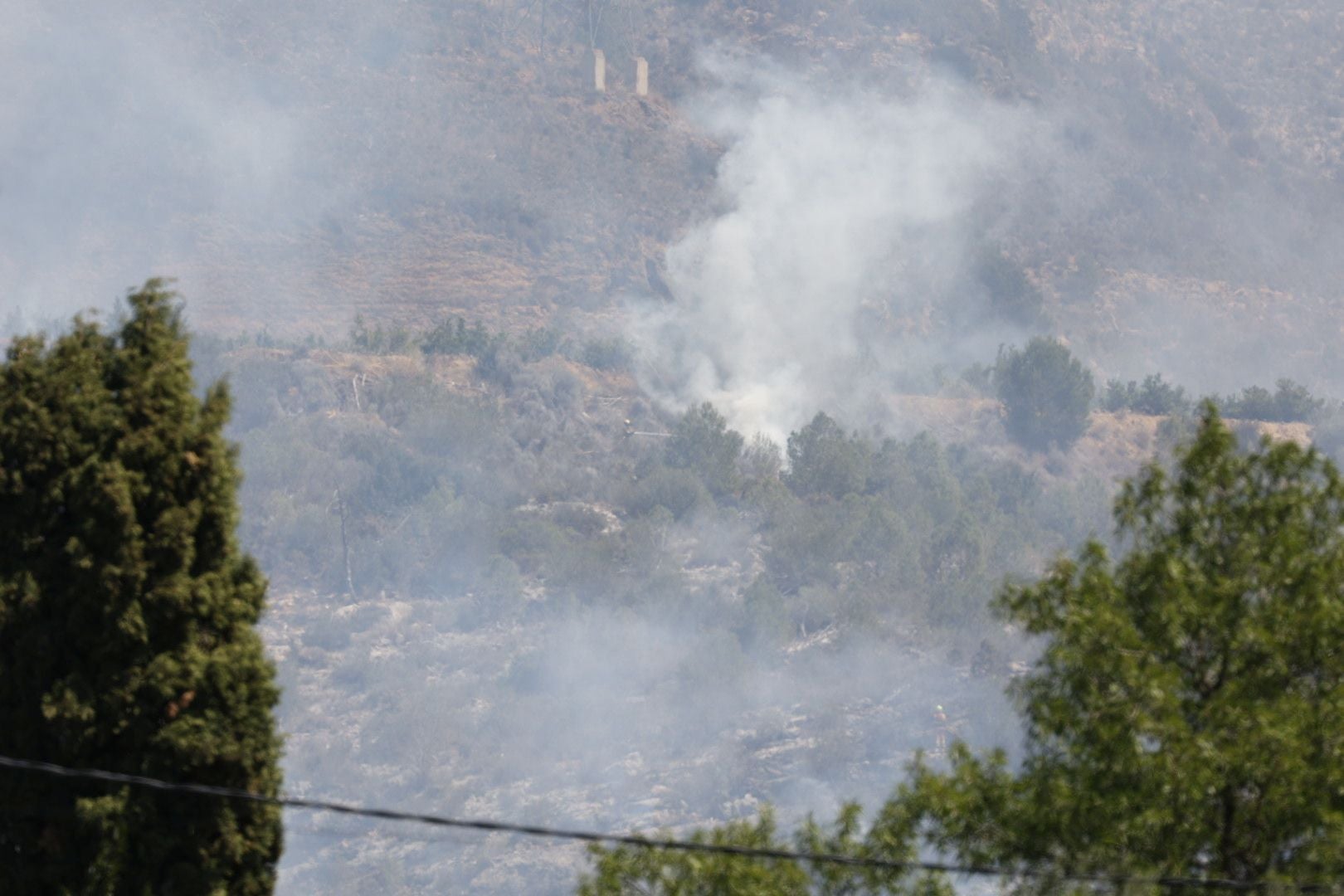 El incendio de Barxeta, en imágenes