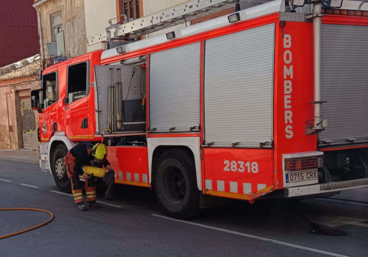 Bomberos en una foto de archivo.