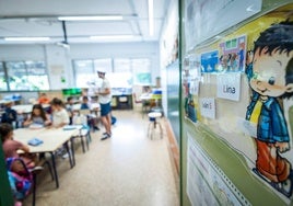 Primer día de curso en un colegio valenciano.