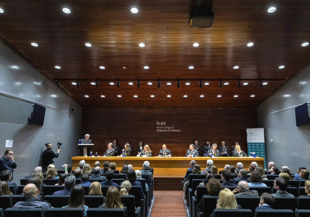 Un momento del acto en el Colegio de Abogados.