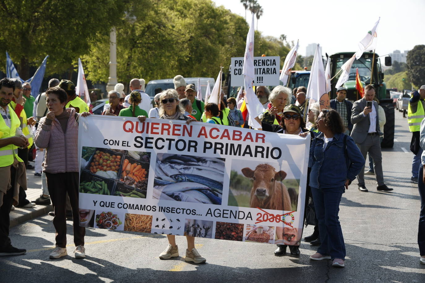 Fotos de la tractorada en Valencia