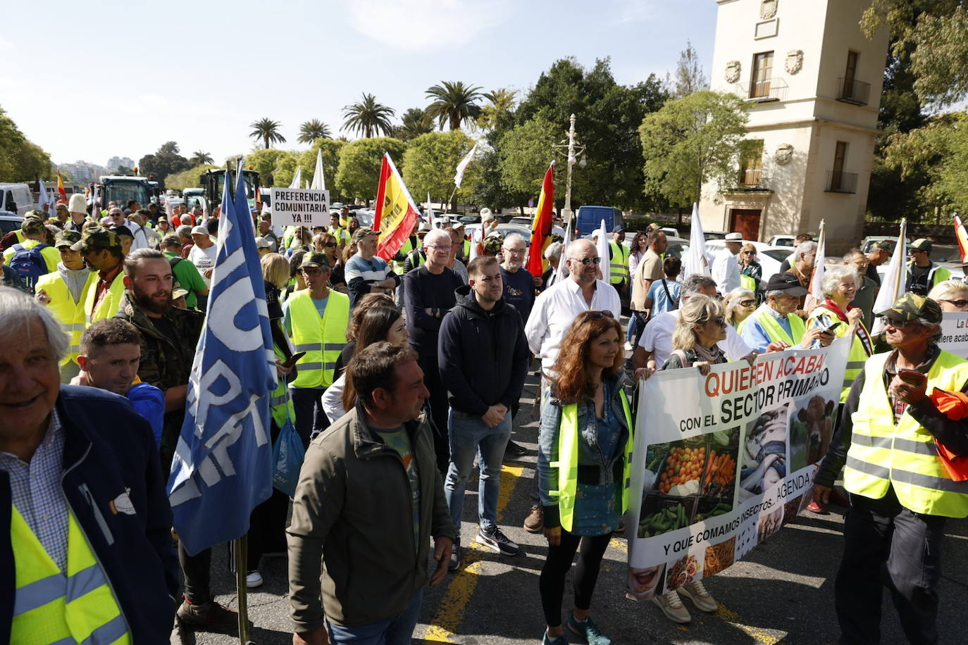 Fotos de la tractorada en Valencia