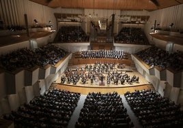 Sala José Iturbi del Palau de la Música, durante un concierto.