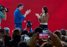 Pedro Sánchez y Diana Morant, en el congreso del PSPV de Benicàssim.