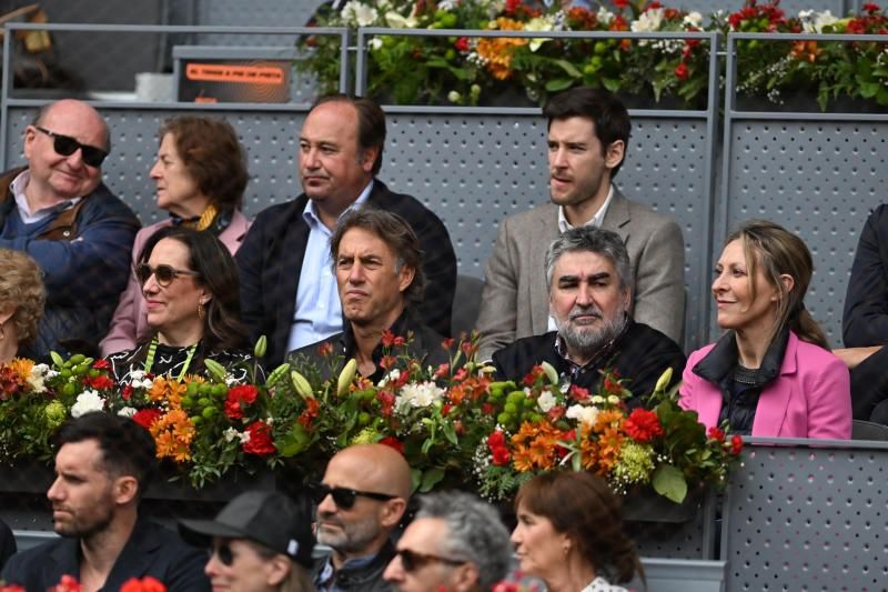 Los VIPs en el palco durante el partido de Nadal en Madrid: la infanta Elena, Alejandro Sanz o Broncano