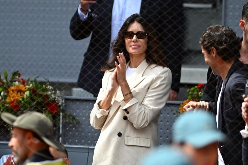 Los VIPs en el palco durante el partido de Nadal en Madrid: la infanta Elena, Alejandro Sanz o Broncano