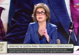 Ana Rosa Quintana, más tajante que nunca contra Pedro Sánchez