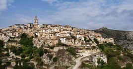 Vista del barrio medieval de Bocairent.