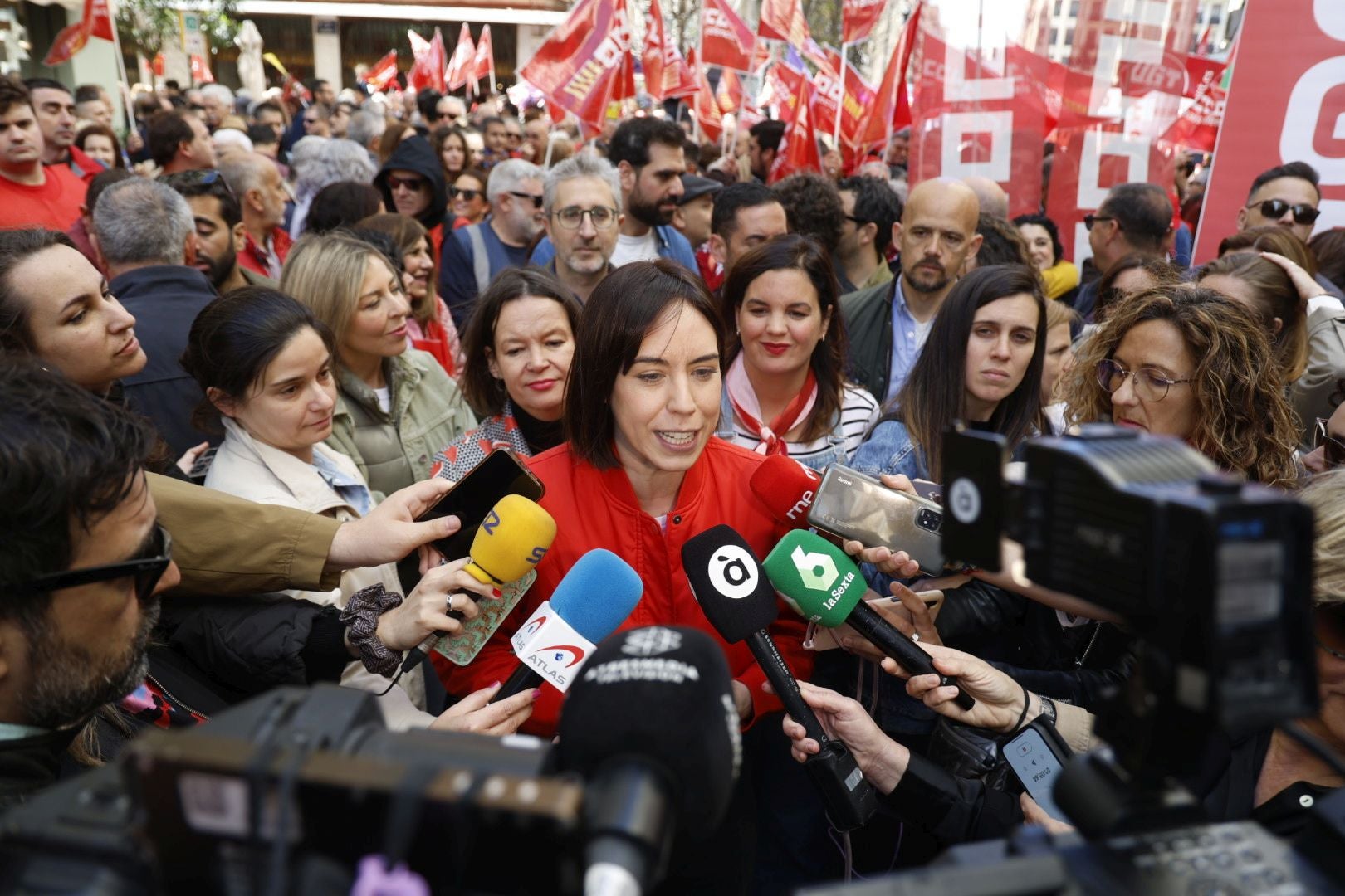 Manifestación por el Día del Trabajador en Valencia