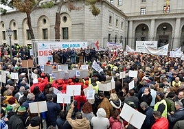 Manifestación en Madrid en defensa del trasvase.