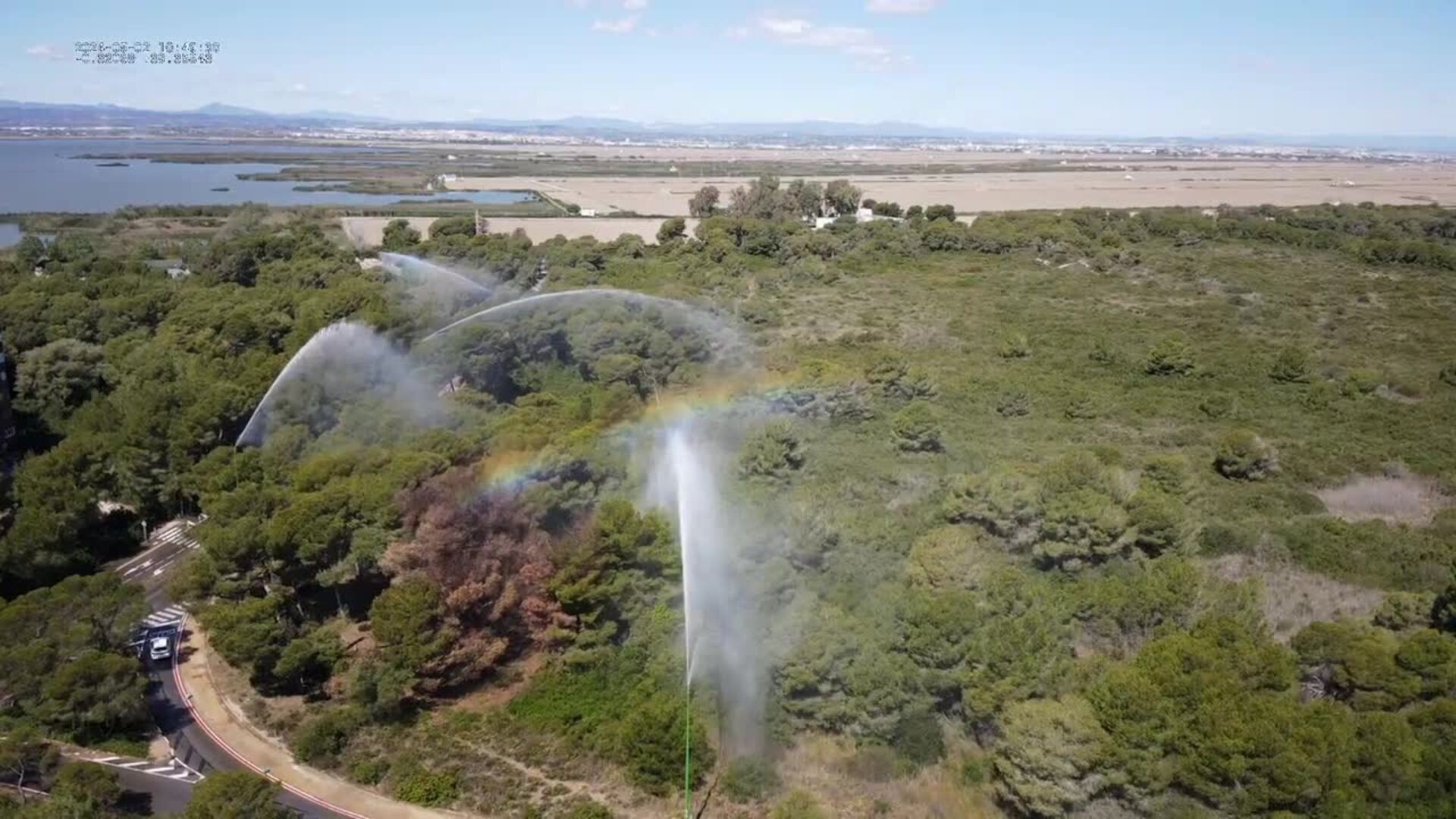 Los primeros cañones antiincendios llegan a El Saler