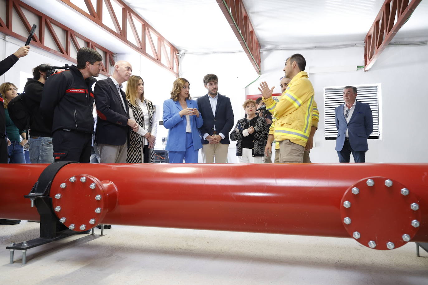 Valencia activa los ocho primeros cañones antiincendios en El Saler