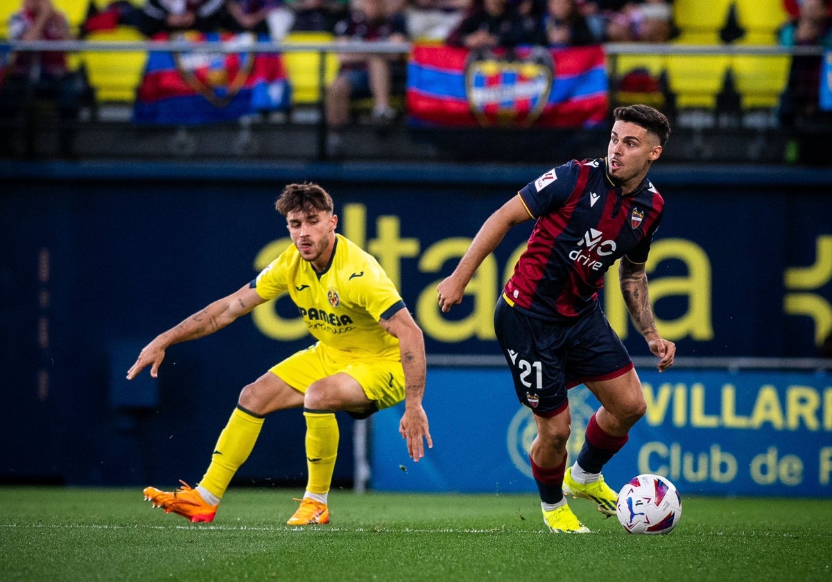 Lozano en el encuentro ante el Villarreal B La Ceramica