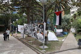 Acampada en Valencia.