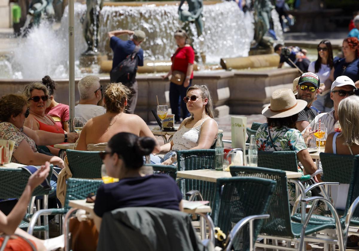 Día de sol y calor en la ciudad de Valencia.