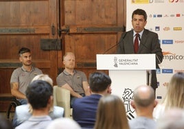 Carlos Mazón, durante su intervención en el acto de presentación de los deportistas Paralímpicos.