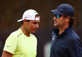 Nadal, en Roma junto a Carlos Moyà.