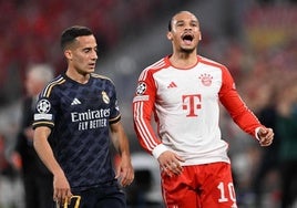 Lucas Vazquez y Leroy Sane, en el partido de ida.