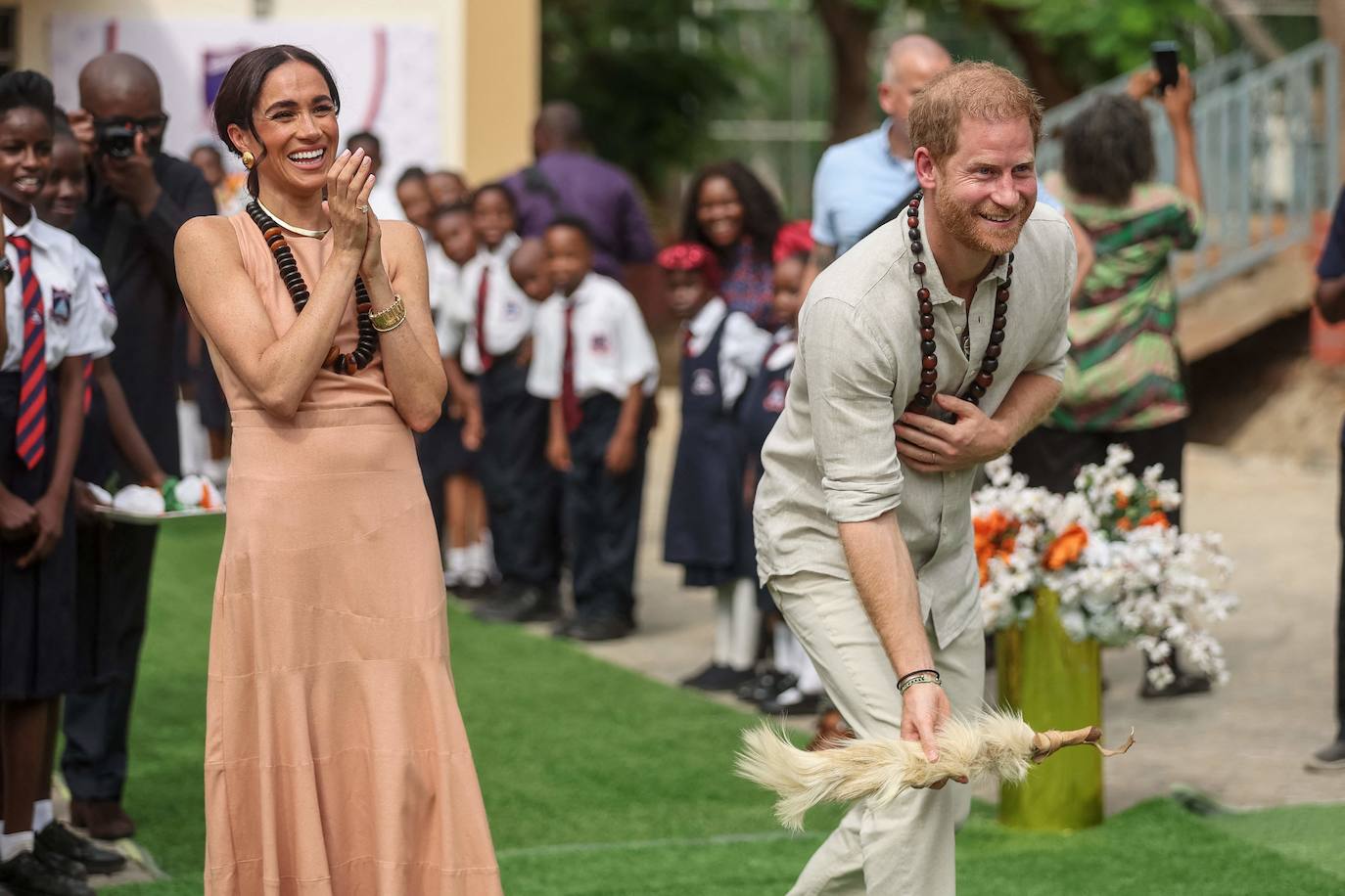 Meghan y Harry, de viaje privado a Nigeria