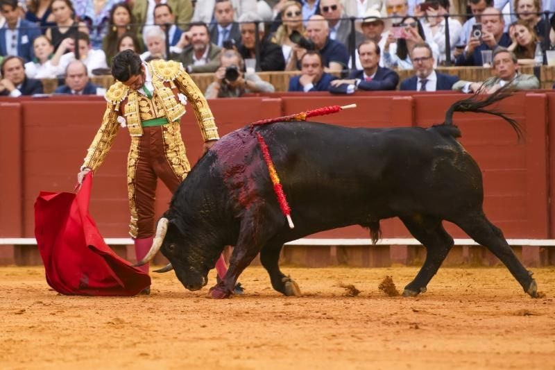 Morante de la Puebla, durante una faena en Sevilla.