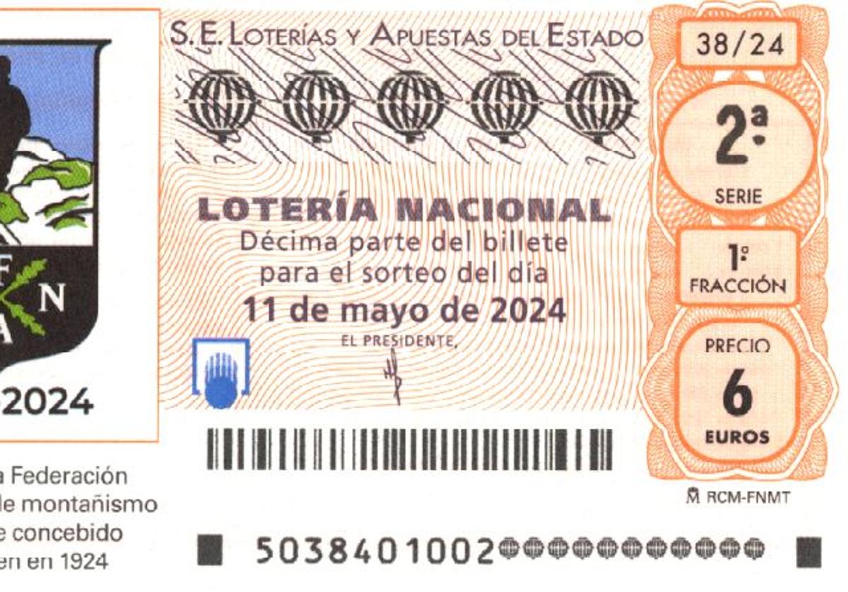 Décimo de Lotería de este sábado 11 de mayo.