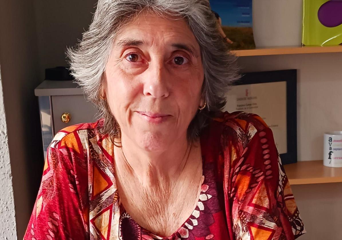 La presidenta de la asociación, Minerva Morales.