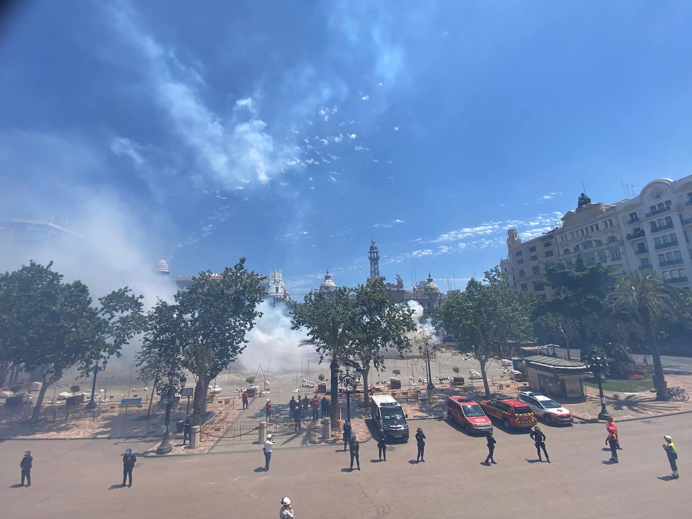 Así ha sido la mascletà en honor a la Mare de Dèu en Valencia