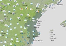 Mapa previsto para el martes 15 de mayo.