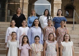 Las candidatas a falleras mayores de Dénia.